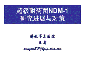 超级耐药菌NDM-研究进展与对策.pdf