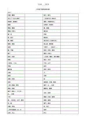 【优质文档】八年级下册英语单词表(听写版).pdf