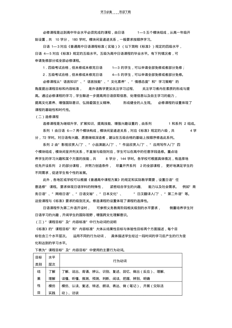 【优质文档】普通高中日语课程标准(实验).pdf_第3页