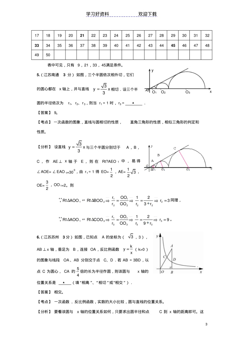 【优质文档】中考数学填空题压轴题解析.pdf_第3页