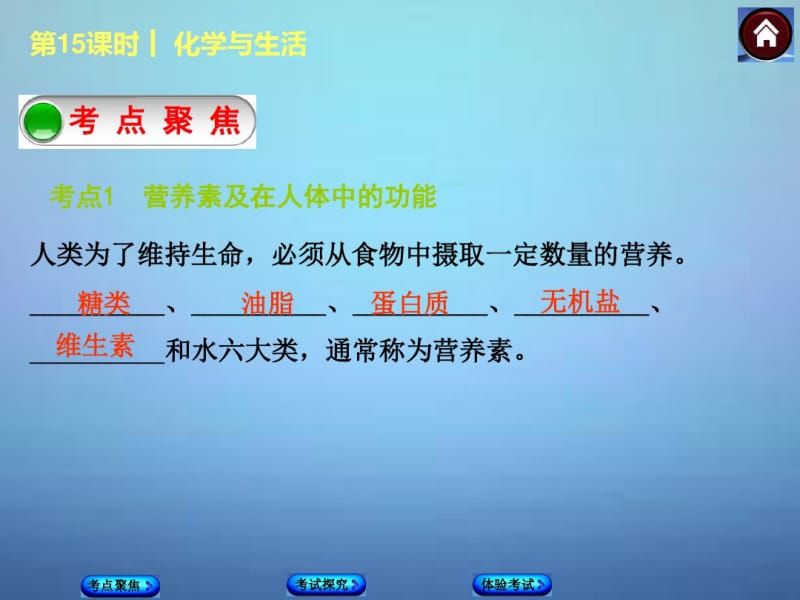 2015年中考化学基础复习第15课时化学与生活课件(新人教版).pdf_第3页