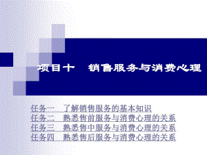 项目十销售服务与消费心理.pdf