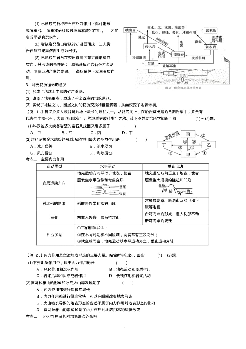 高中地理,岩石圈分析.pdf_第2页