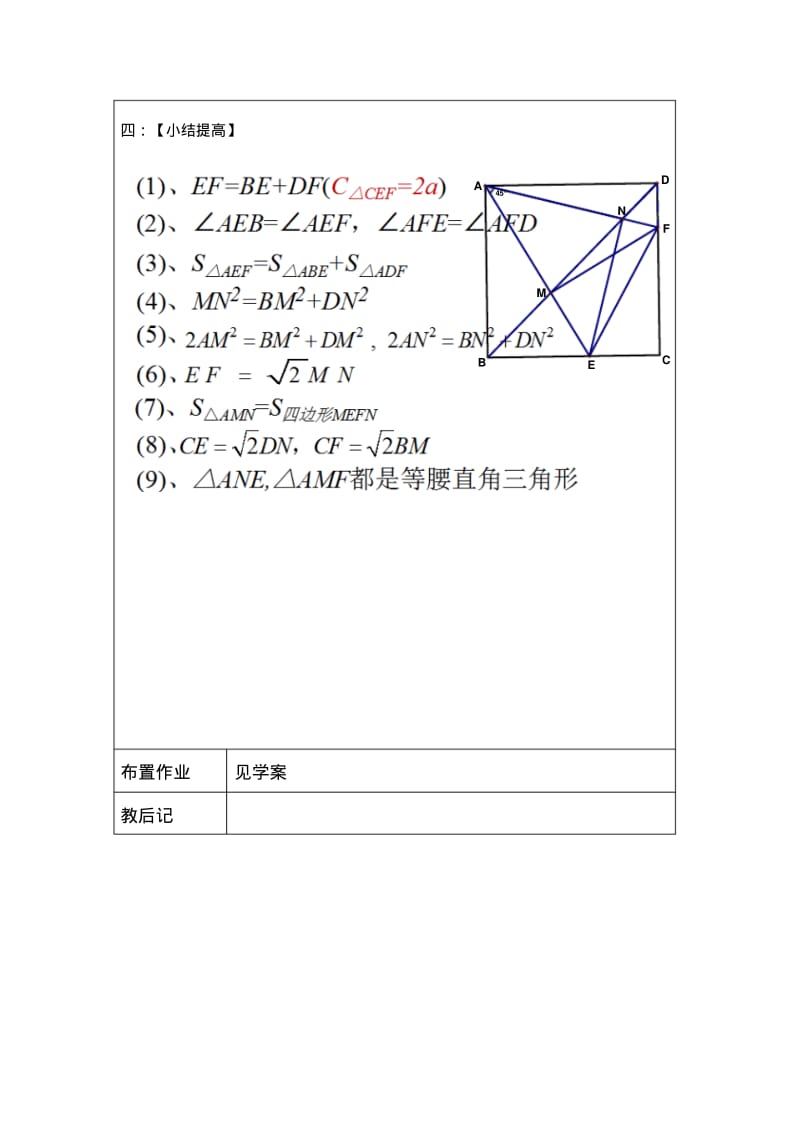 专题复习-正方形之半角模型.pdf_第3页