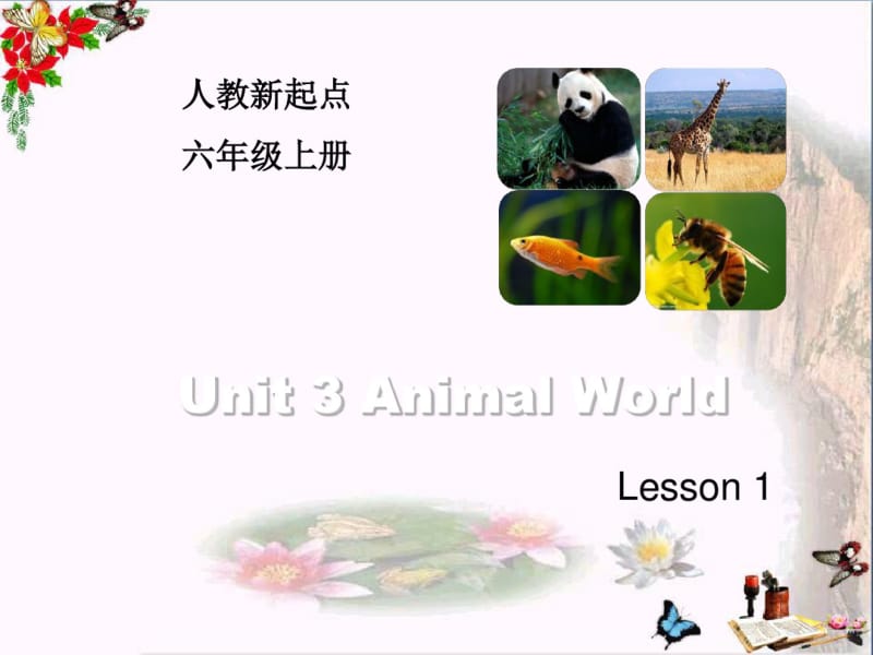 六年级英语上册Unit3AnimalWorld(Lesson1)ppt课件人教新起点.pdf_第1页