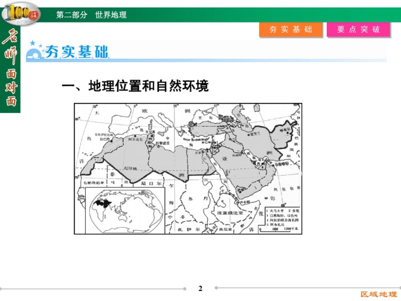【名师面对面】高三区域地理复习：2.7《西亚和北非》ppt课件.pdf_第2页
