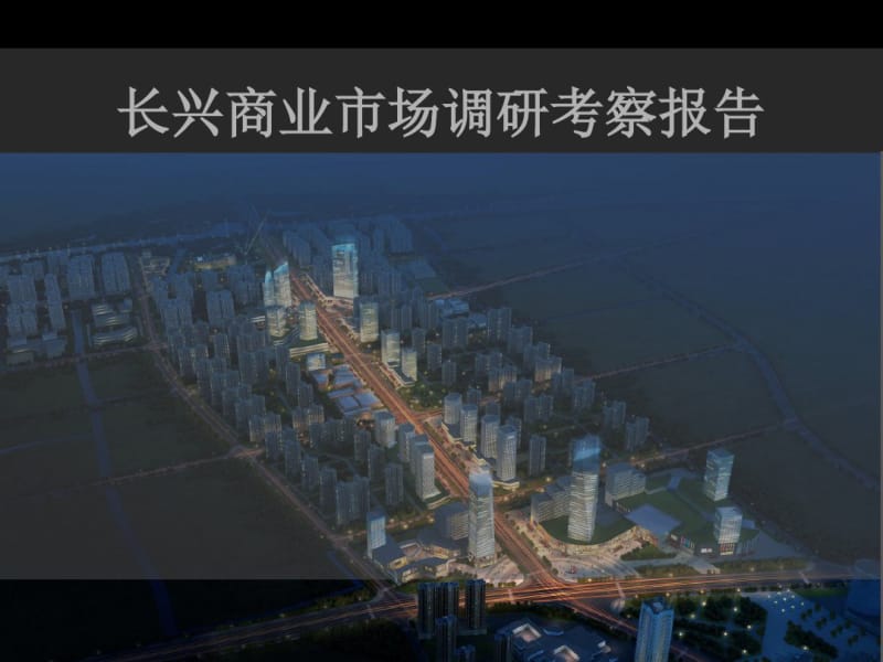 2019长兴商业市场调研考察报告52p共53页PPT资料.pdf_第1页