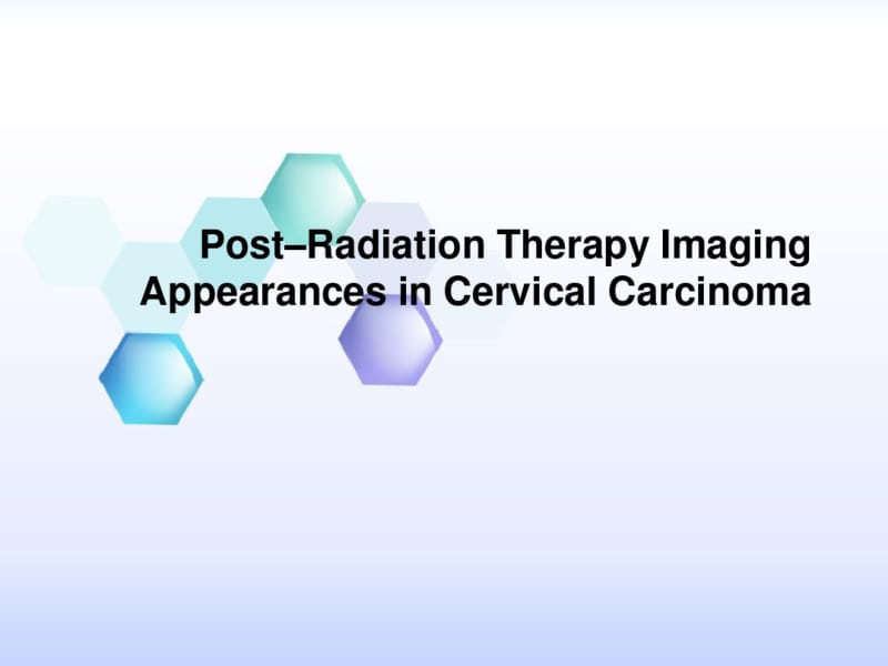 宫颈癌放疗后影像学表现-精品文档.pdf_第1页