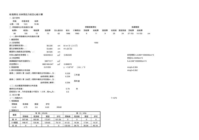 20m空心板计算(JTGD62-2004).pdf_第1页