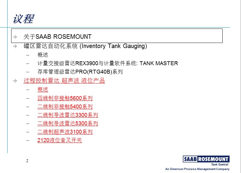 ROSEMOUNT罗斯蒙特雷达液位计介绍.ppt_第2页