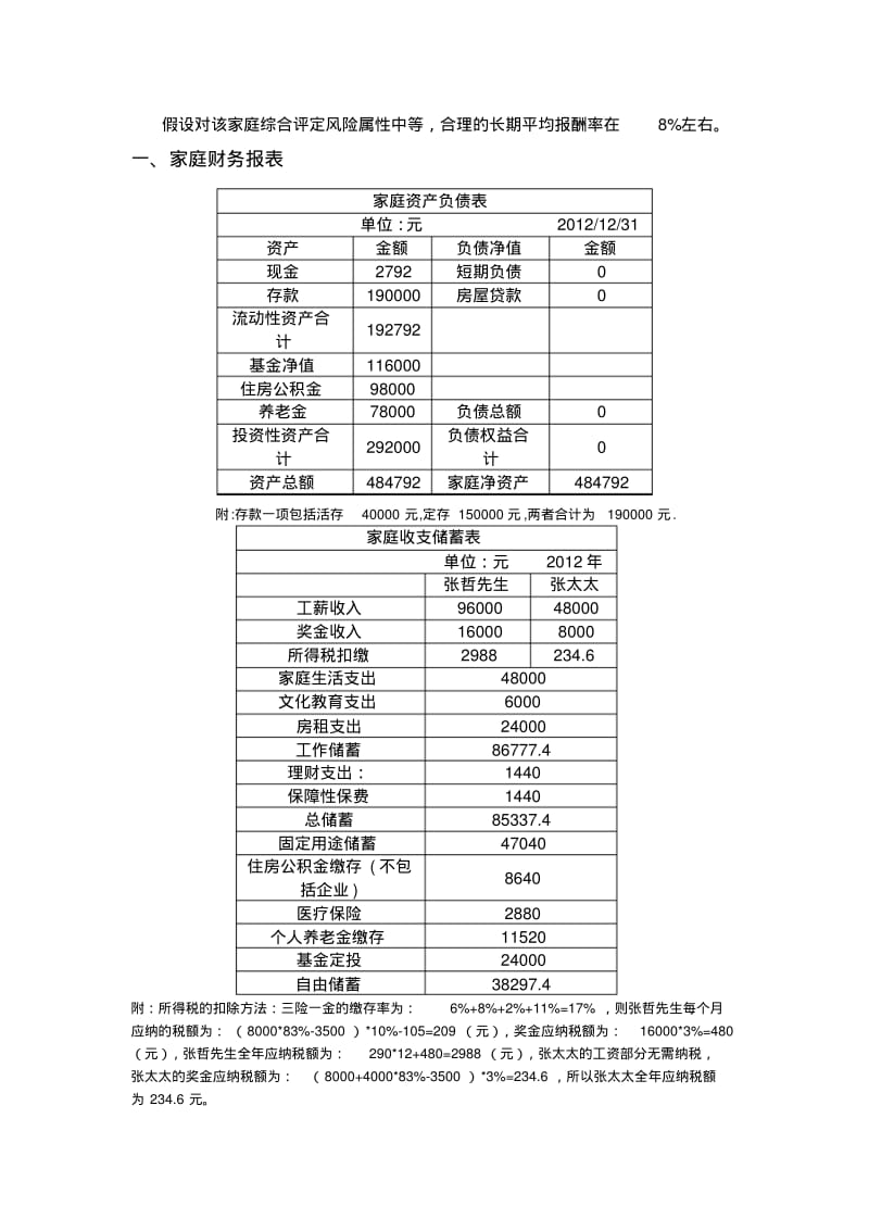 个人理财案例一最终分析.pdf_第2页