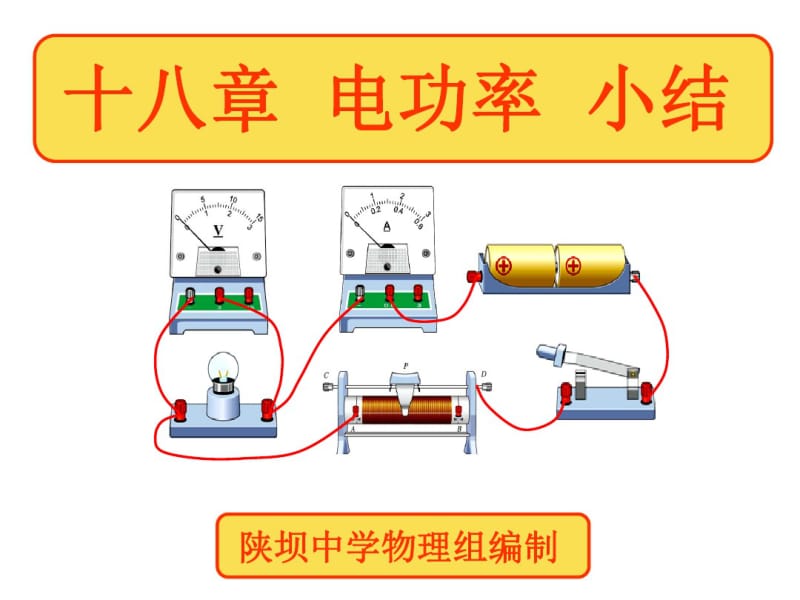 九年级物理第十八章电功率复习课件资料.pdf_第1页