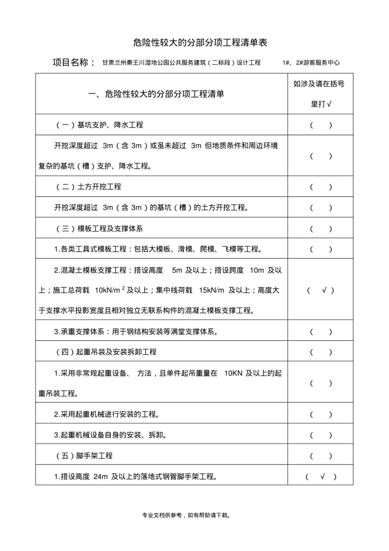 危险性较大的项目清单.pdf_第1页