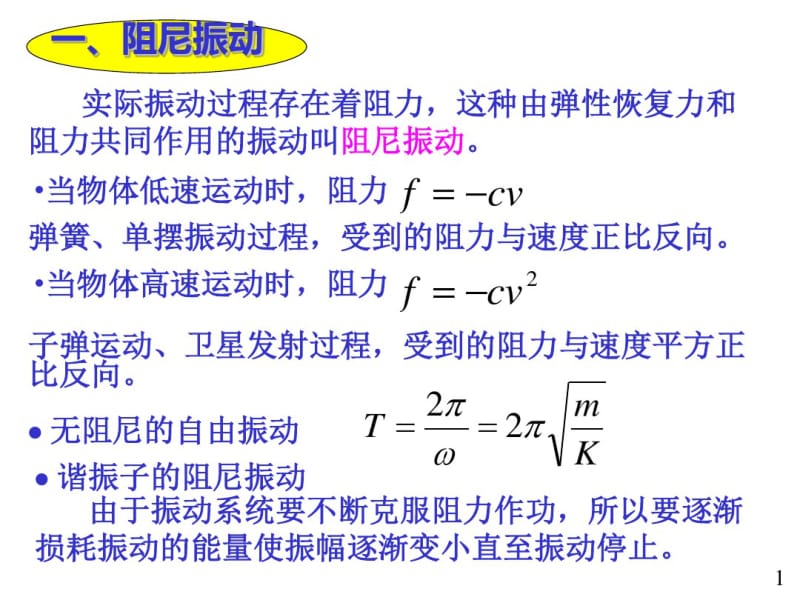 阻尼振动受迫振动共振.pdf_第1页