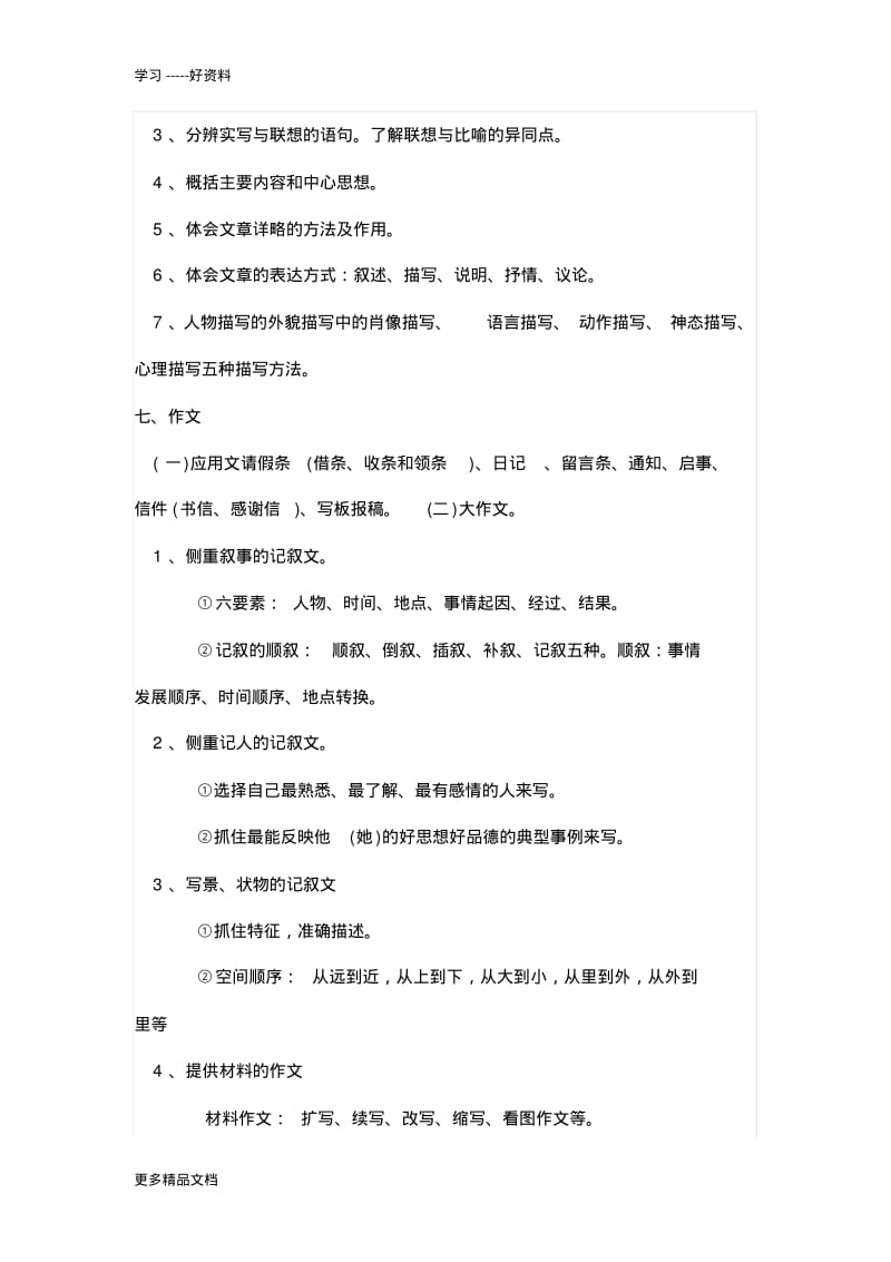 小升初语文知识要点归纳汇编.pdf_第3页