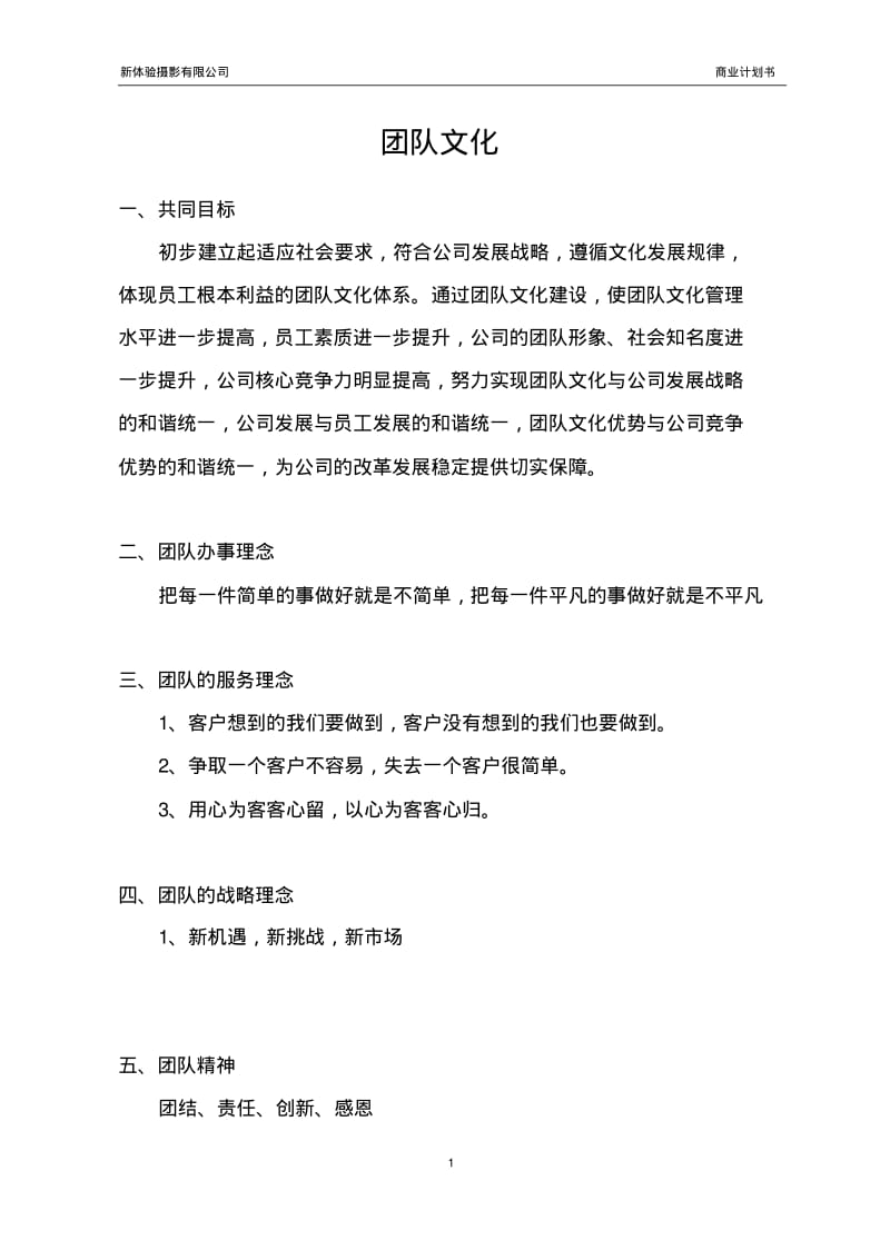 新体验摄影有限公司商业计划书.pdf_第1页