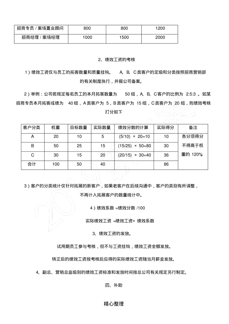 招商人员薪酬及提成.pdf_第2页