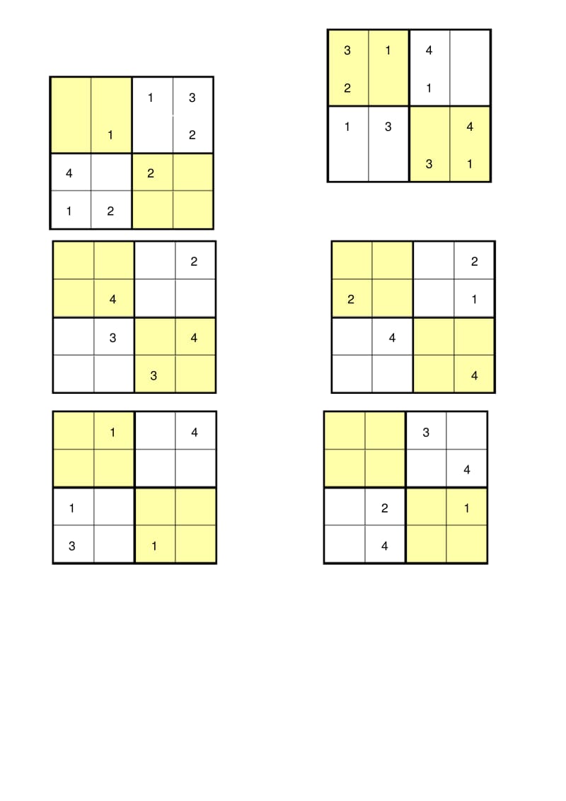 数独4-6宫格练习-可打印.pdf_第1页