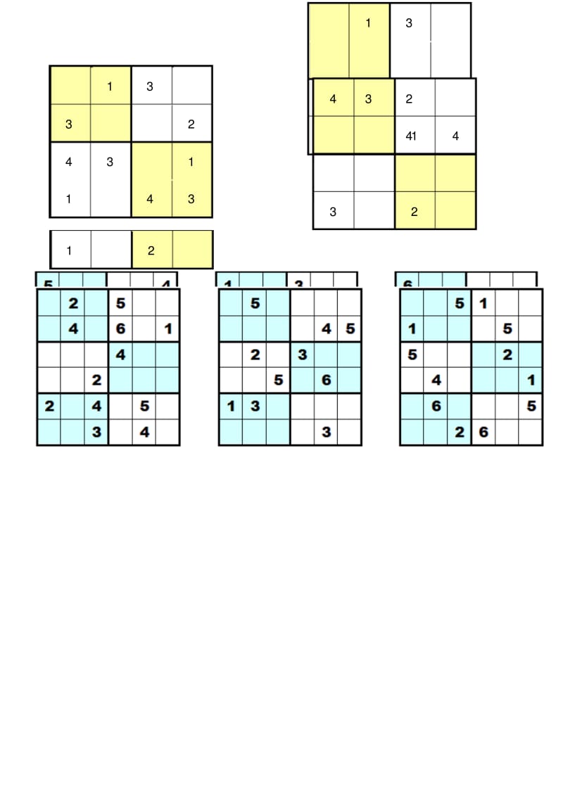 数独4-6宫格练习-可打印.pdf_第3页