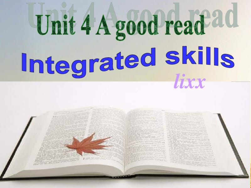 牛津译林版英语8BUnit4aGoodreadIntegratedskills课件(28张).pdf_第1页