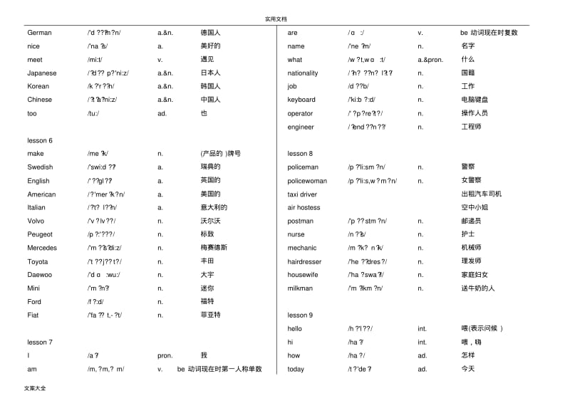 新概念1单词打印版.pdf_第2页