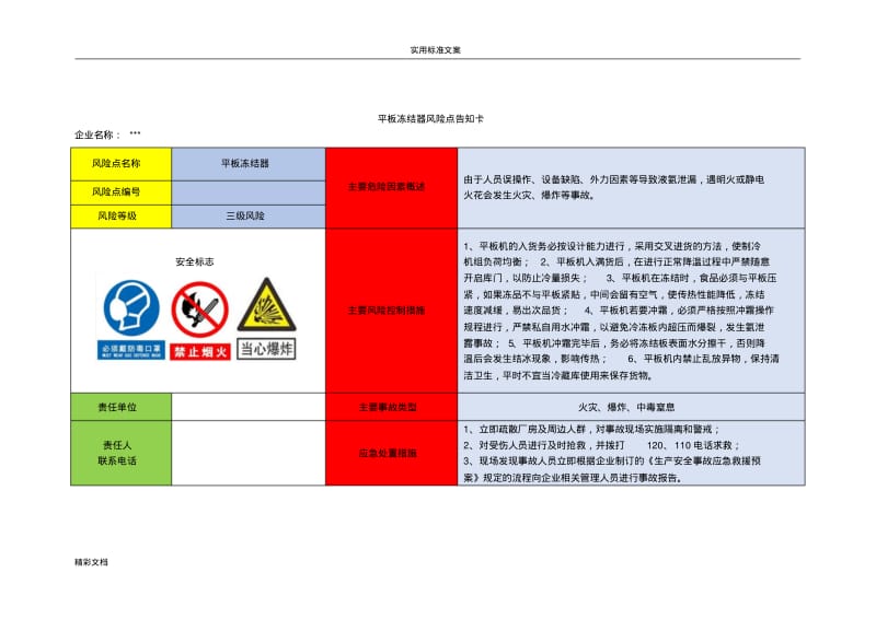 5.18企业危险源辨识风险点告知卡,每日安全系统生产出品.pdf_第2页