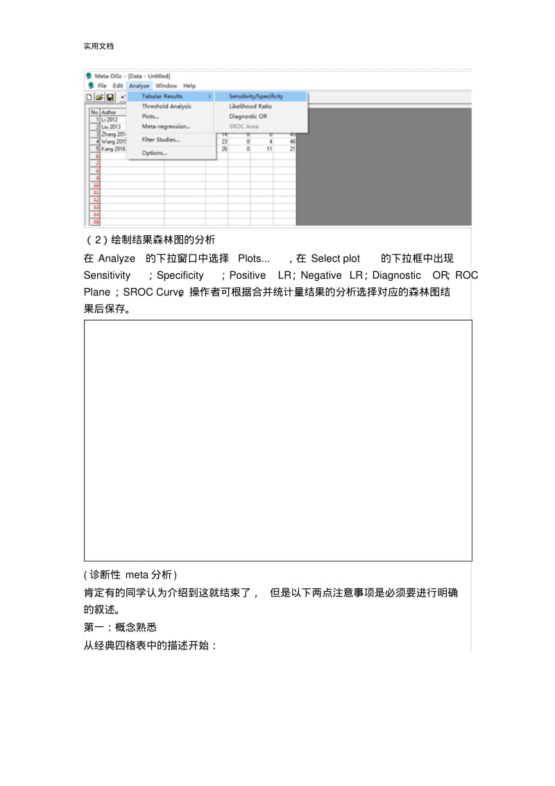 诊断性meta分析报告手把教你做临床Meta分析报告——诊断试验性Meta-Disc分析报告.pdf_第3页