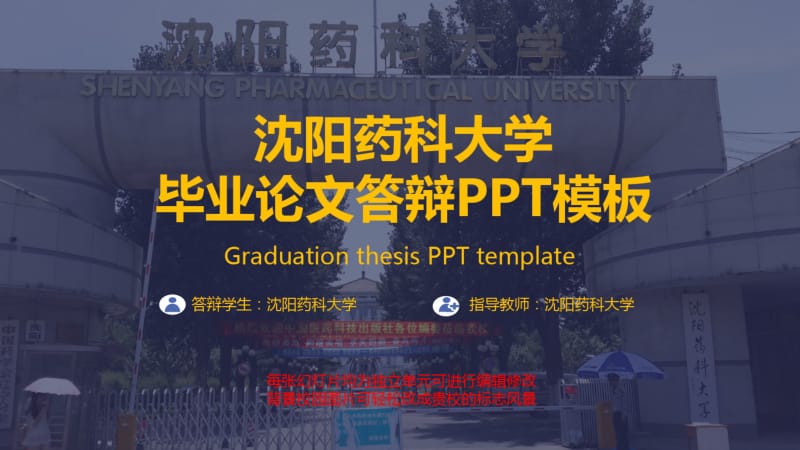 沈阳药科大学毕业论文答辩模板.pdf_第1页