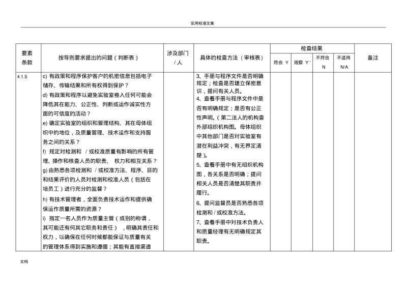 实验室CMA计量认证内审检查表.pdf_第3页