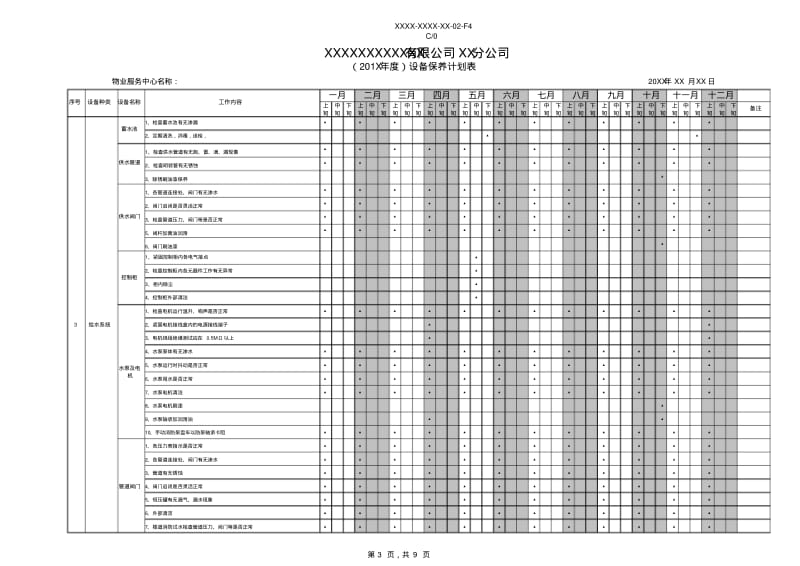 物业工程设备年度保养计划.pdf_第3页