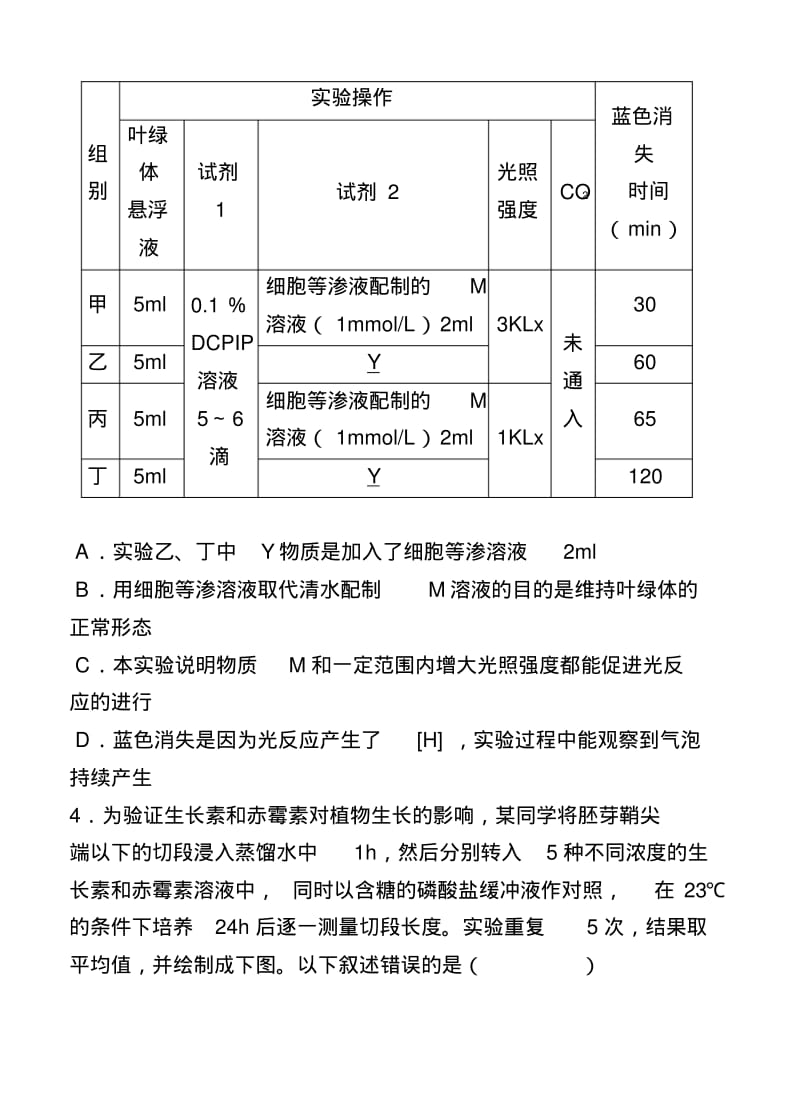 2018届天津市七校高三联考生物试题及答案.pdf_第2页