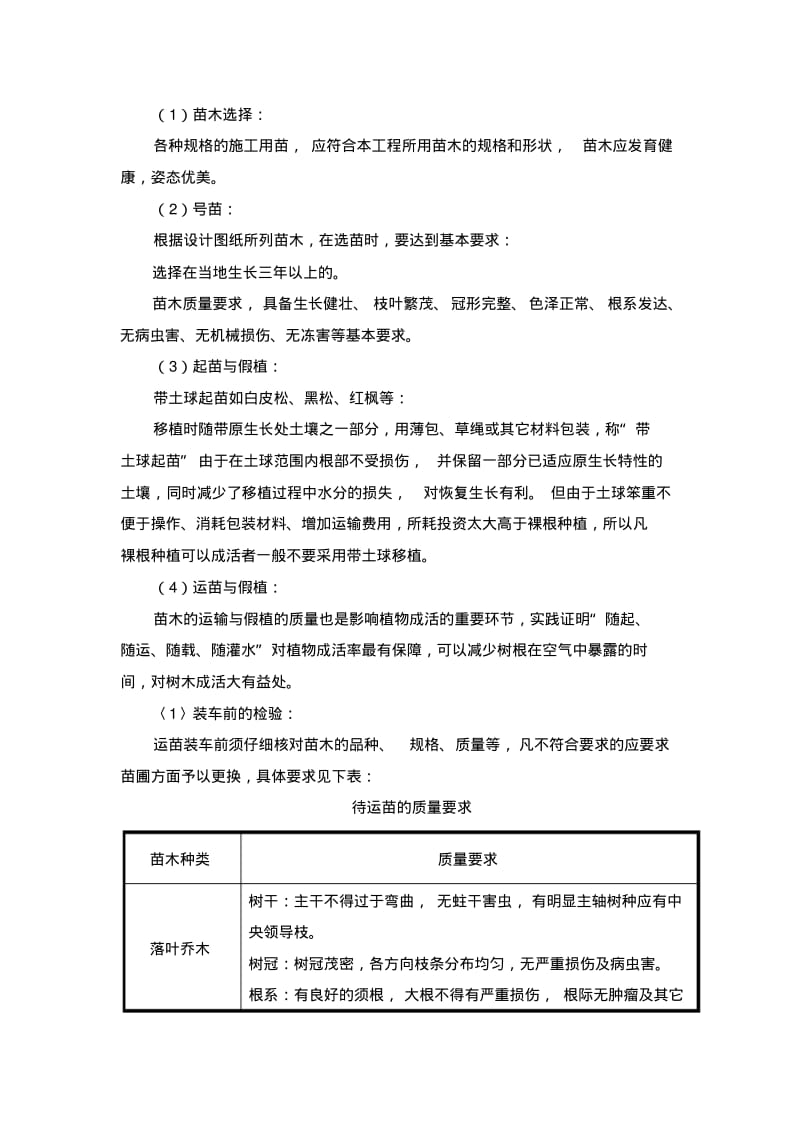 绿化栽植工程施工方案.pdf_第2页