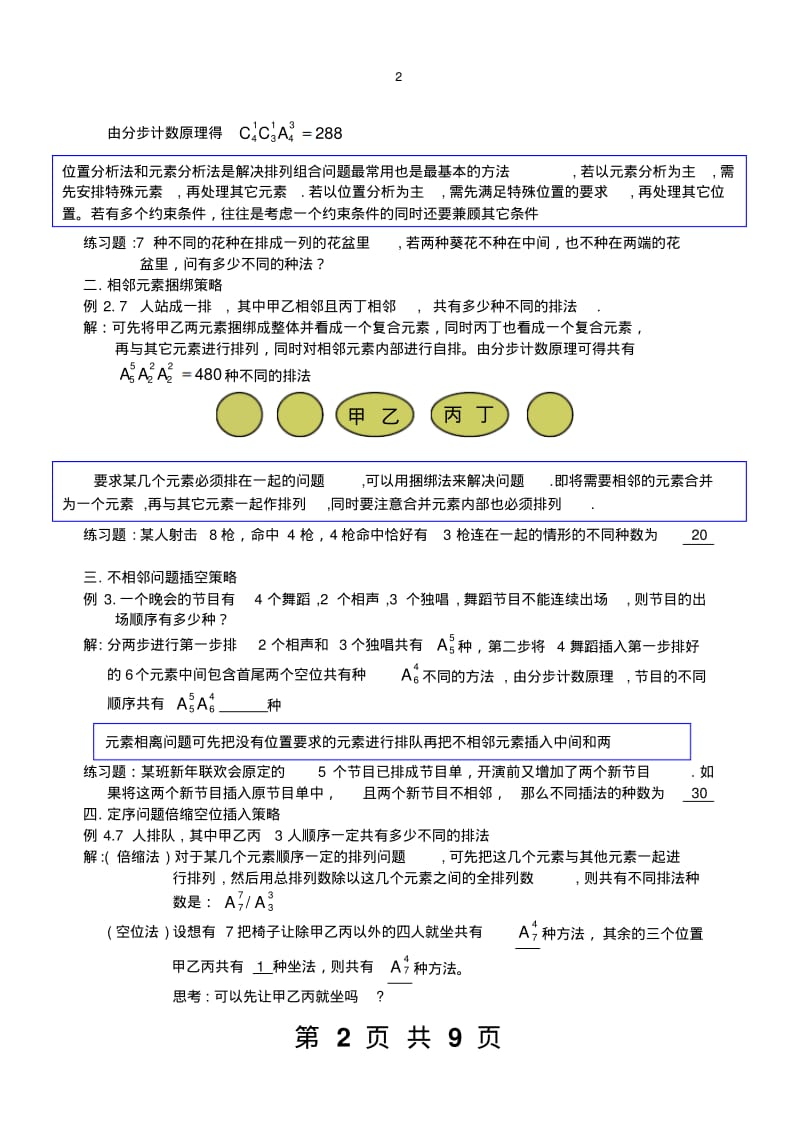 超全排列组合二十种经典解法.pdf_第2页