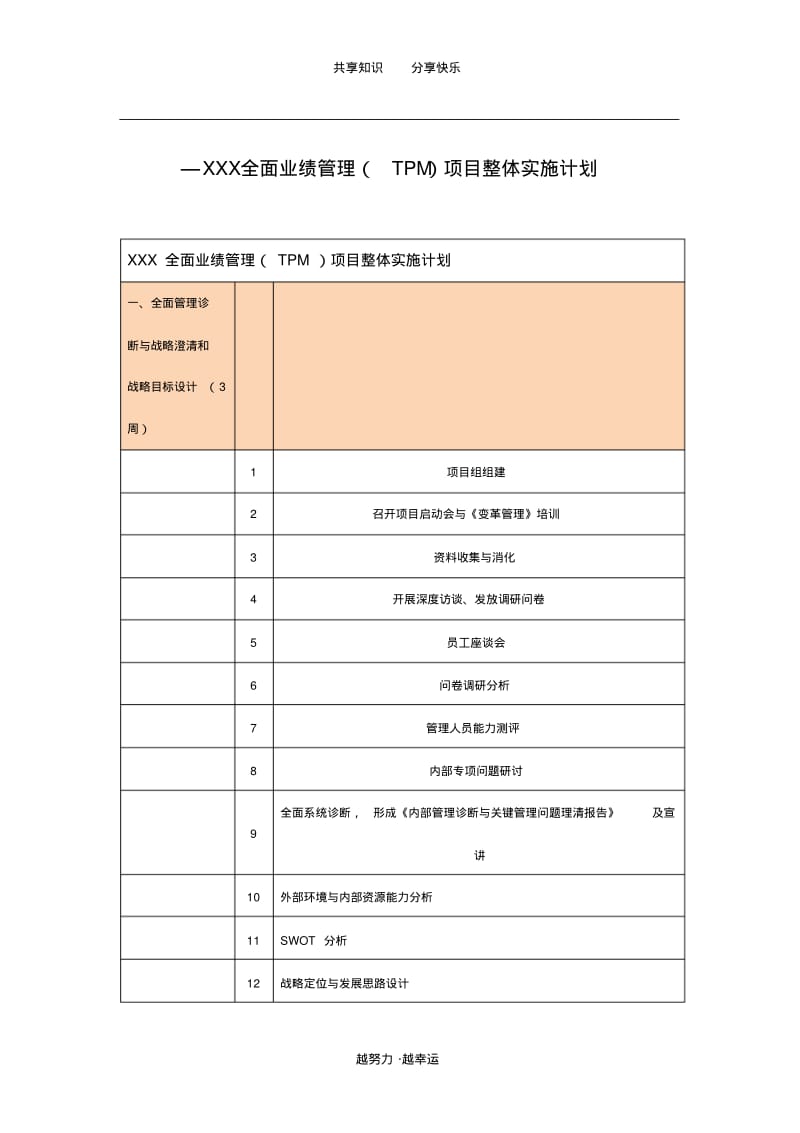 业绩管理咨询项目实施计划.pdf_第1页