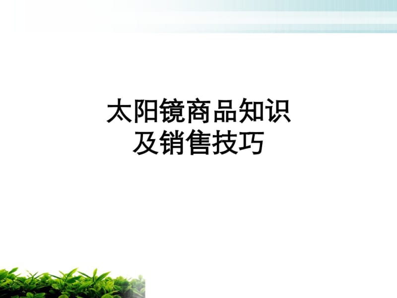 太阳镜商品知识及销售技巧.pdf_第1页