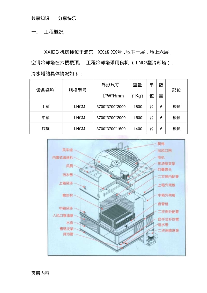 冷却塔、冷水机组吊装方案.pdf_第2页