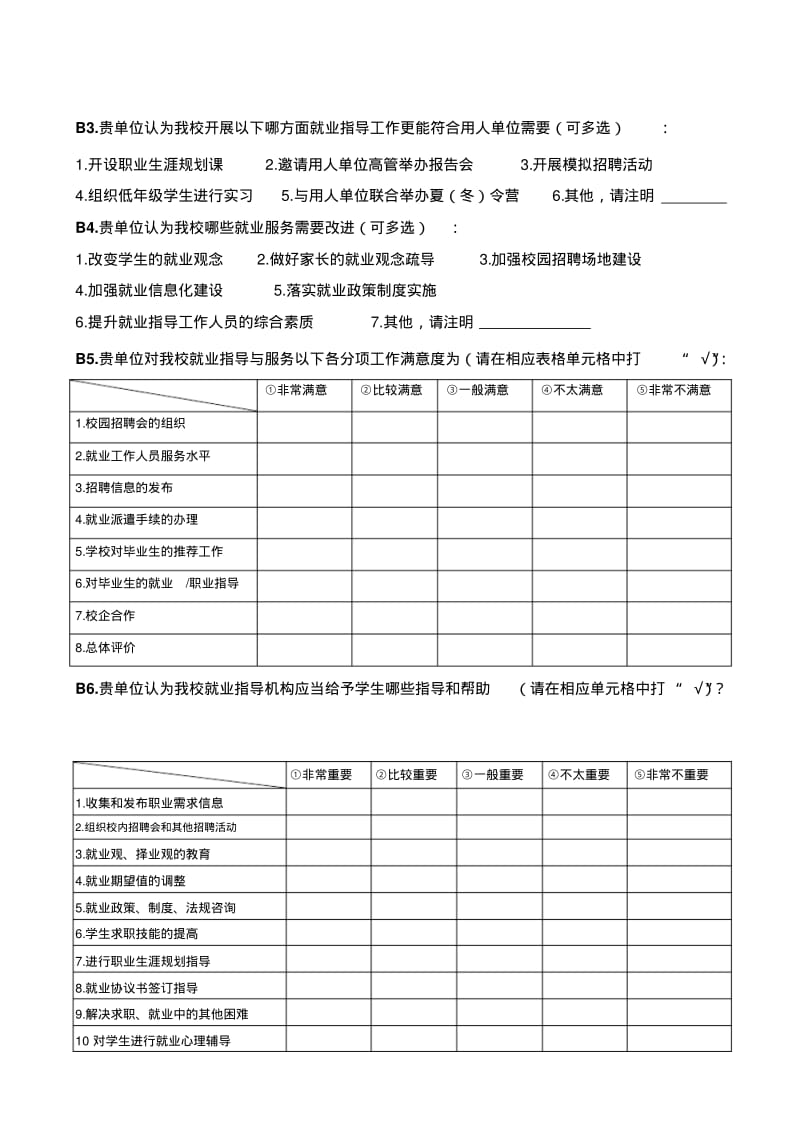 内蒙古师范大学毕业生就业调查问卷用人单位部分.pdf_第2页