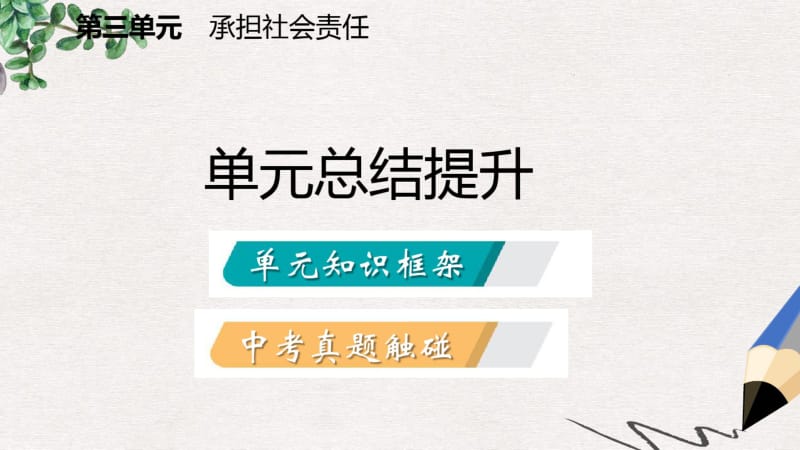 八年级道德与法治上册第三单元勇担社会责任复习课件新人教版.pdf_第2页