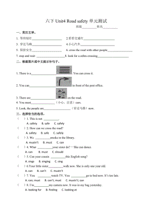 译林英语6B unit4综合测试卷 (7).doc