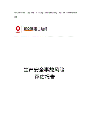 泰山玻纤生产安全事故风险评估报告.pdf