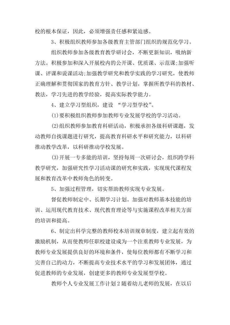 教师个人专业发展工作计划[五篇模版].doc_第3页