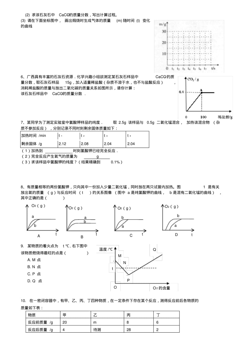 九年级化学计算题专题复习.pdf_第2页