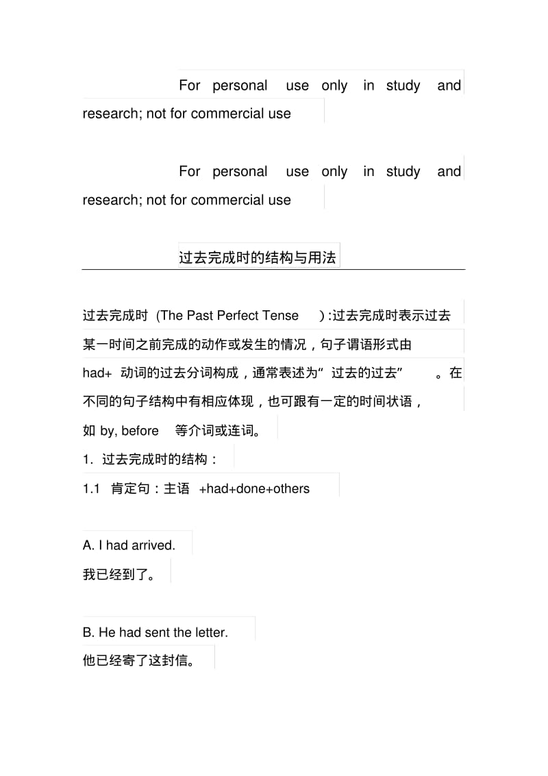 过去完成时结构与用法.pdf_第1页