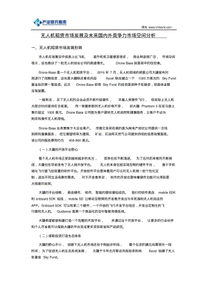 无人机租赁市场发展及未来国内外竞争力市场空间分析分析.pdf