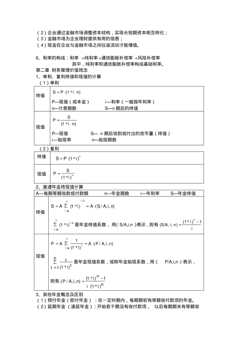 浙江工商大学财务管理复习笔记.pdf_第2页