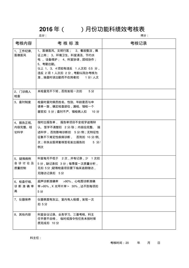 医技辅助科室绩效考核表汇总.pdf_第2页