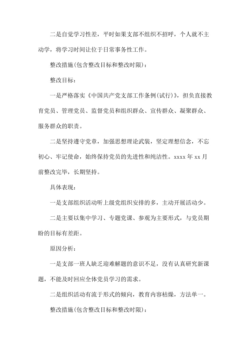 党支部检视问题并提出整改措施.docx_第3页