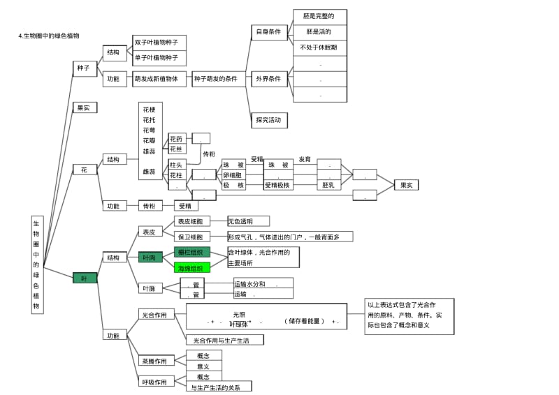 初中科学生物部分知识点梳理——思维导图.pdf_第3页