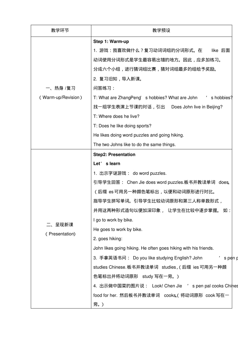 人教PEP版六年级英语上册《Unit4_B_Let’s_learn名师教案》.pdf_第2页