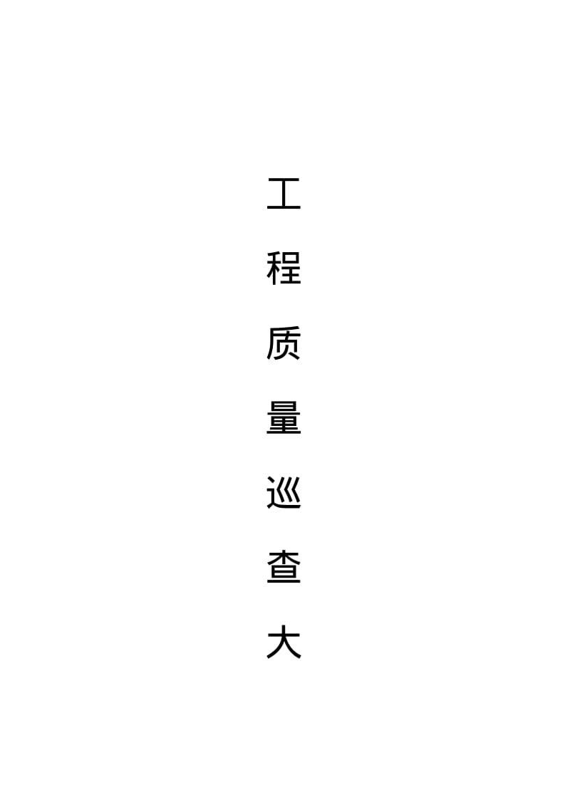 工程质量巡查大纲(模版).pdf_第1页